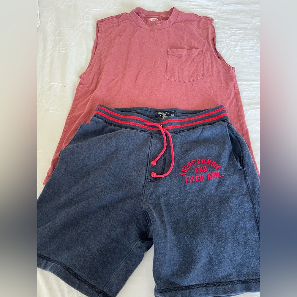 A&F Sleeveless short and shorts